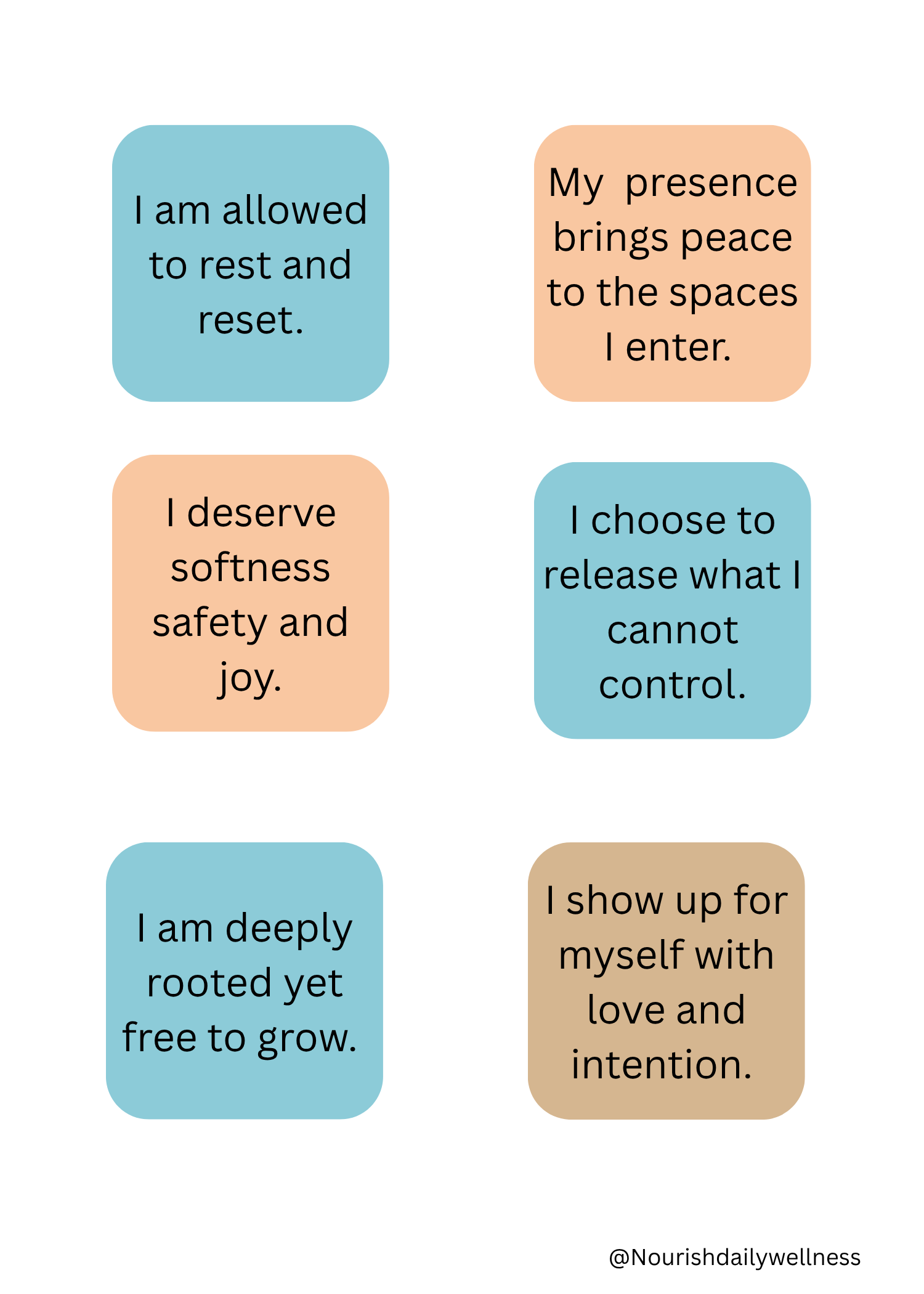 Positive Affirmations Sticker Book (Printable PDF)