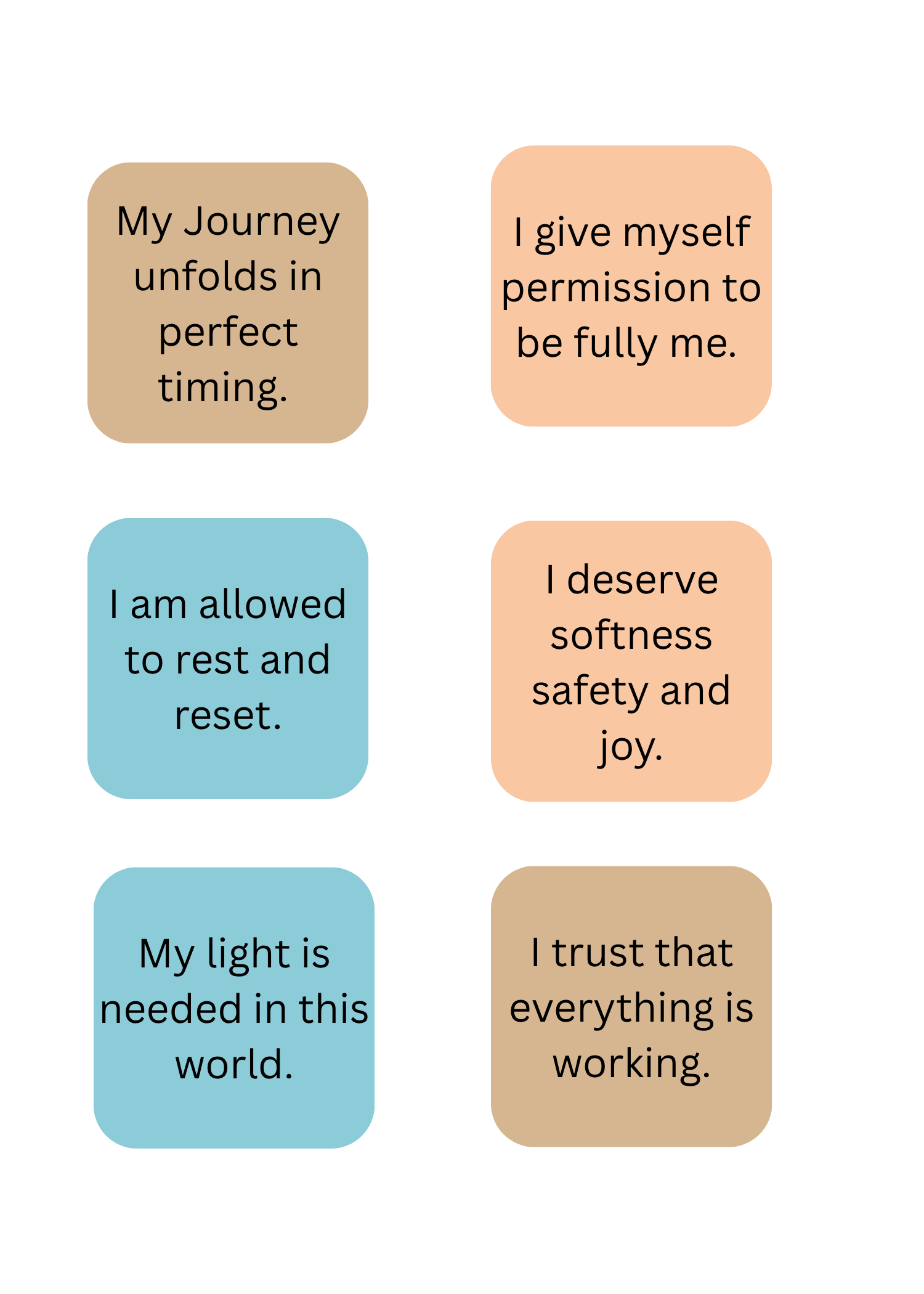 Positive Affirmations Sticker Book (Printable PDF)