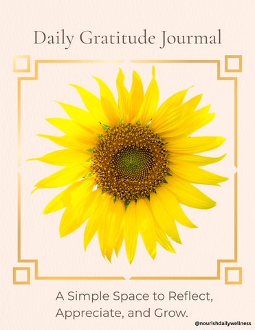 59 - Day Guided Gratitude Journal - Digital Self-Care Workbook ( fillable PDF)