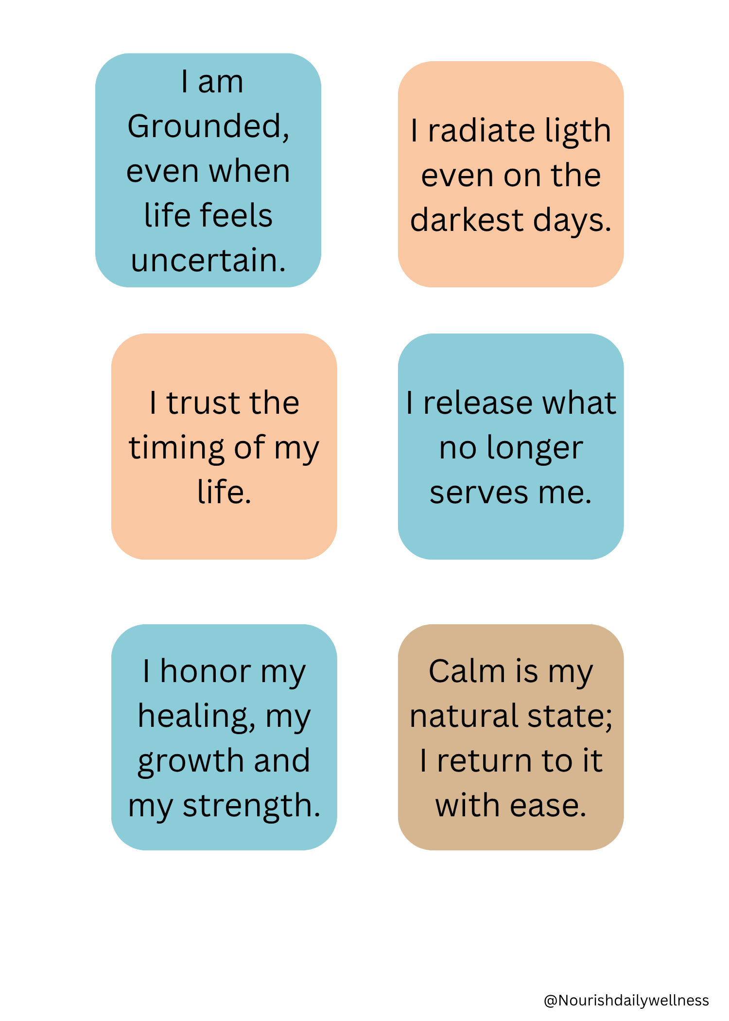 Positive Affirmations Sticker Book (Printable PDF)