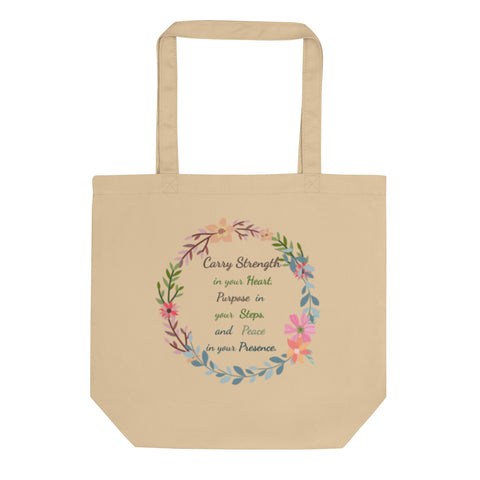 Carry more than just your essentials—carry intention, peace, and power-Eco Tote Bag