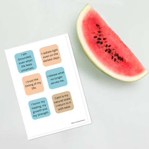 Positive Affirmations Sticker sheet/ Mindful & Self Love