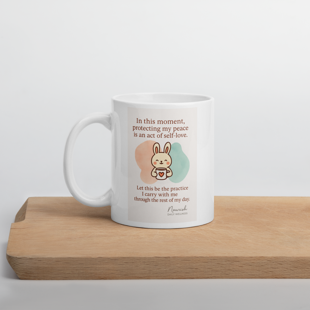 “In This Moment” Affirmation Mug – Nourish Daily Wellness- mug