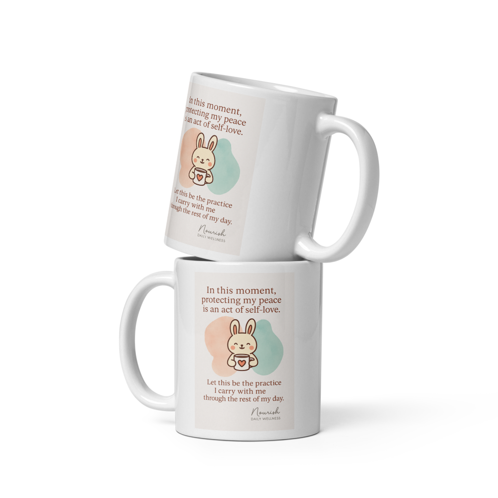 “In This Moment” Affirmation Mug – Nourish Daily Wellness- mug