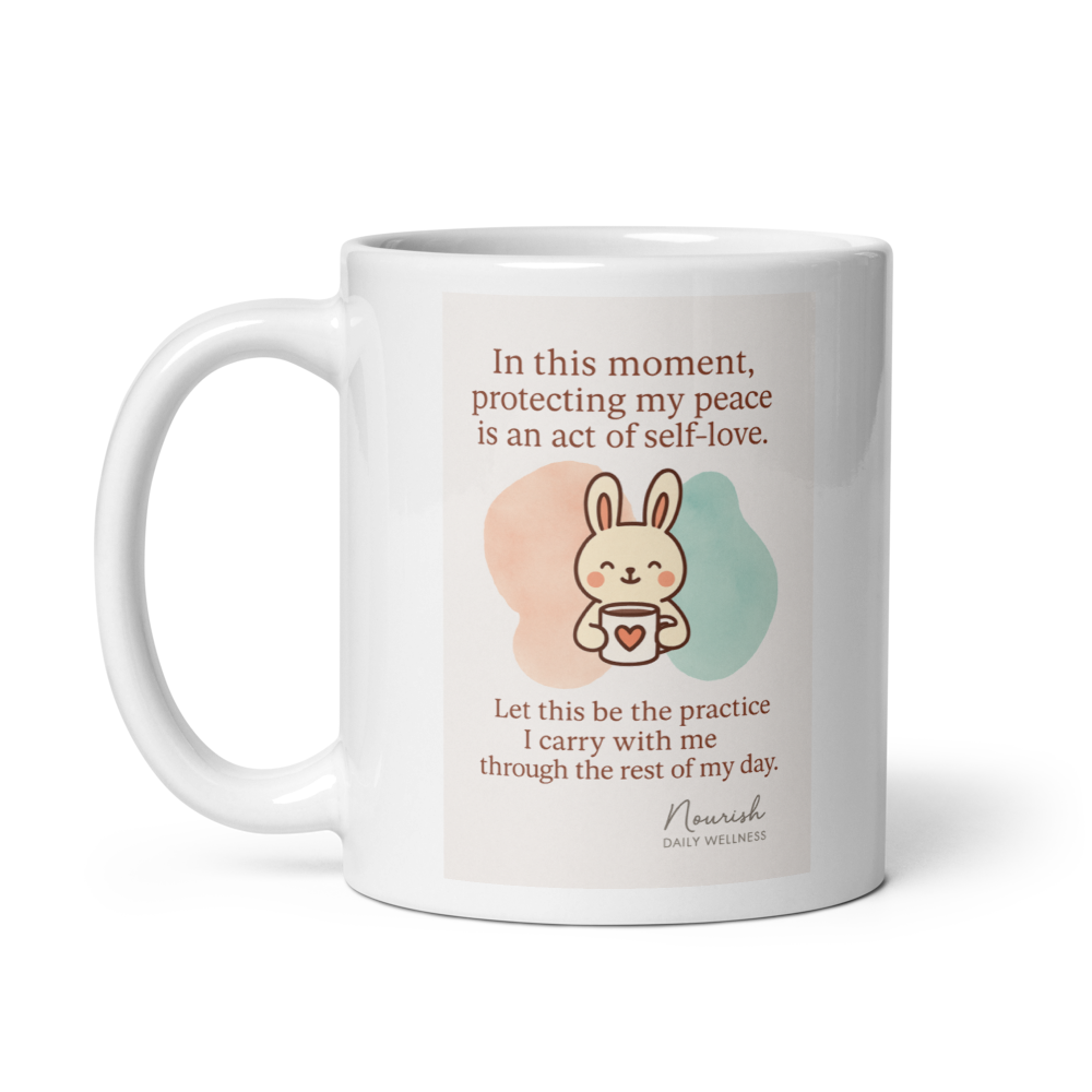 “In This Moment” Affirmation Mug – Nourish Daily Wellness- mug