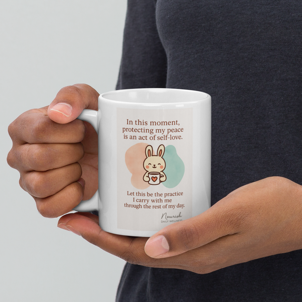 “In This Moment” Affirmation Mug – Nourish Daily Wellness- mug