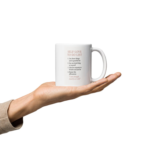 Self-Love-To-Do List glossy mug