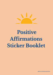 Positive Affirmations Sticker Book (Printable PDF)