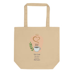 Take it Easy Mindful Morning Tote- Eco Tote Bag
