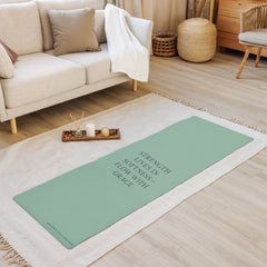 Strength Lives in Softness-Flow with Grace- Yoga mat